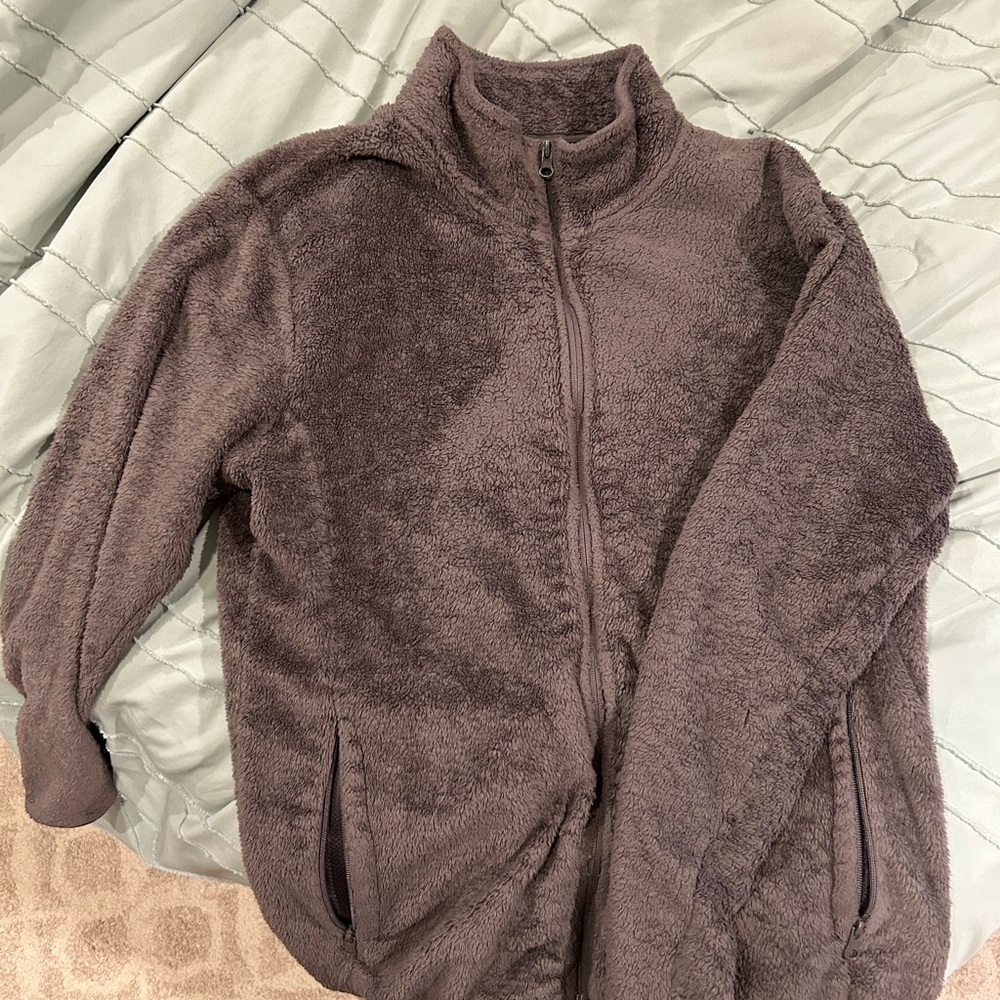 21men Brown Fleece Jacket